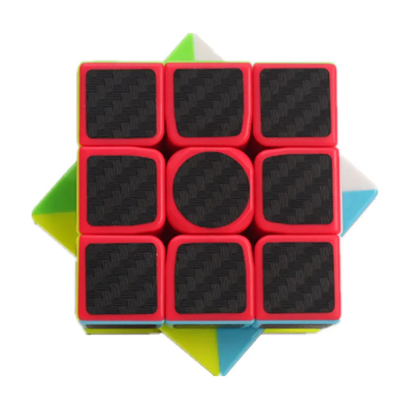 2018 Новый zcube углерода Волокно Стикеры Скорость 3x3x3 Magic Мэджико Cube Обучающие