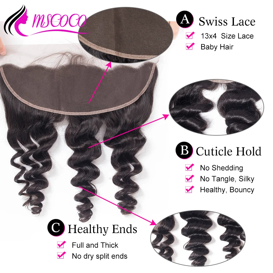 Бразильская свободная волна прозрачная кружевная фронтальная от уха до HD