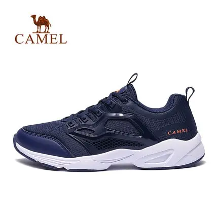 Blue CAMEL мужские Ультра легкие кроссовки с дышащей сеткой новые качественные удобные уличные спортивные кроссовки для бега - Цвет: Blue
