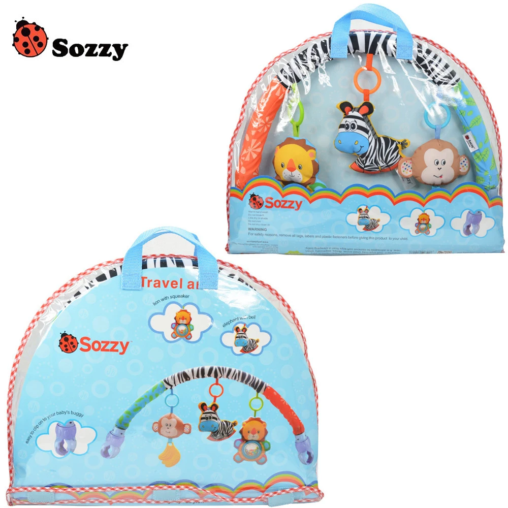 1 шт. Sozzy Baby подвесная розовая игрушка в виде кролика красного сердца слона