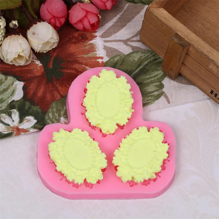 3D Photo Frame Shape Fondant cake silicone mold food grade mastic confeitaria chocolate jello candy making decoration tool | Дом и сад