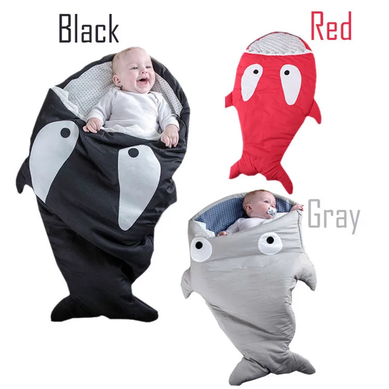 

0-12M/ Newborn Baby Sleeping Bag Spring Winter Thicken Infant Baby Products Shark Pattern Children Clothinng for Babies New A155
