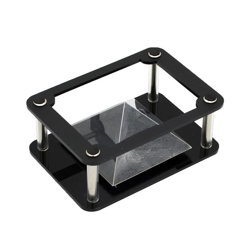 Голограмма 3D витрина голографическая коробка 5 дюймов черная рамка Пирамида на