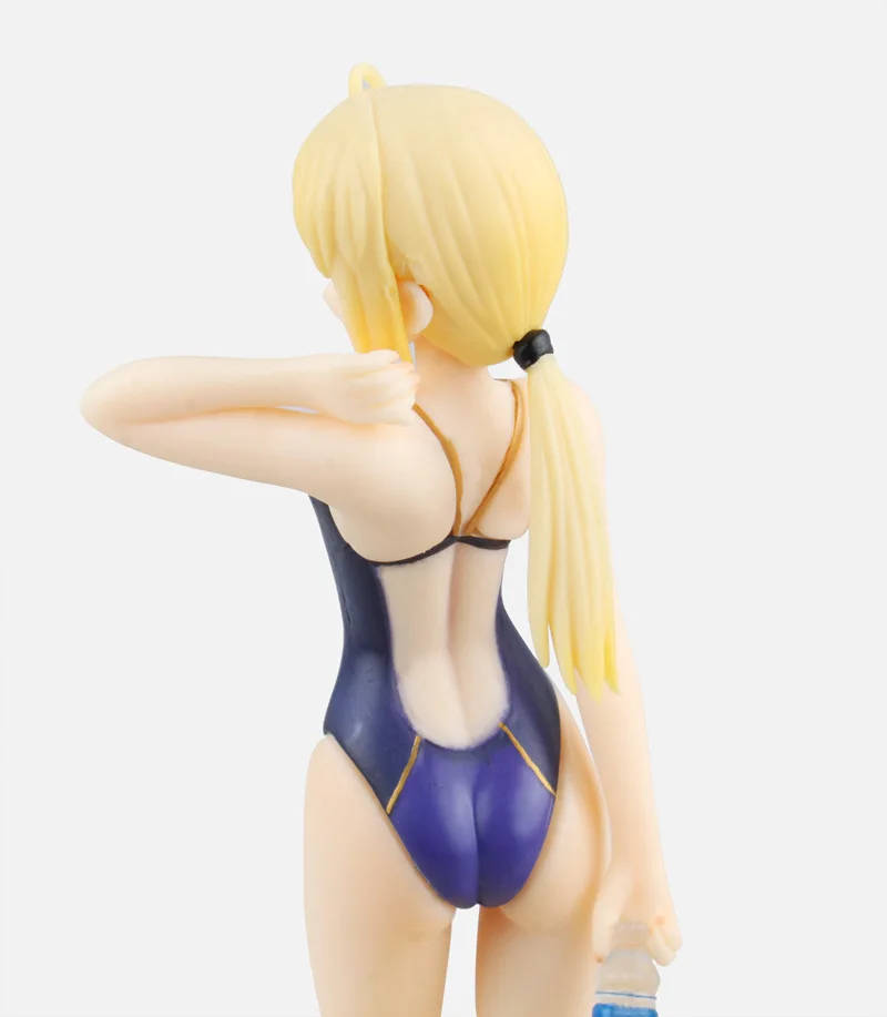 Аниме сексуальная фигурка пляжные королевы волна Fate/EXTRA Saber купальник Zero Ver. ПВХ фигурка Коллекционная детская игрушка кукла 16 см
