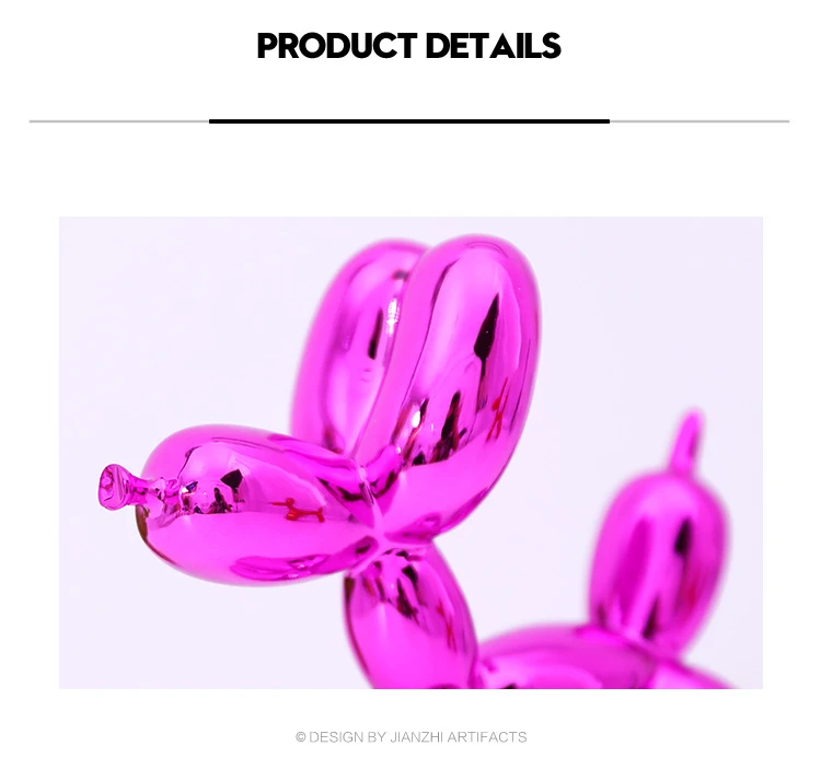 Jeff Koons Смола воздушный шар собака минимализм ремесла свадебный Декор Настольный орнамент абстрактное рукоделие смола скульптура декор для дома