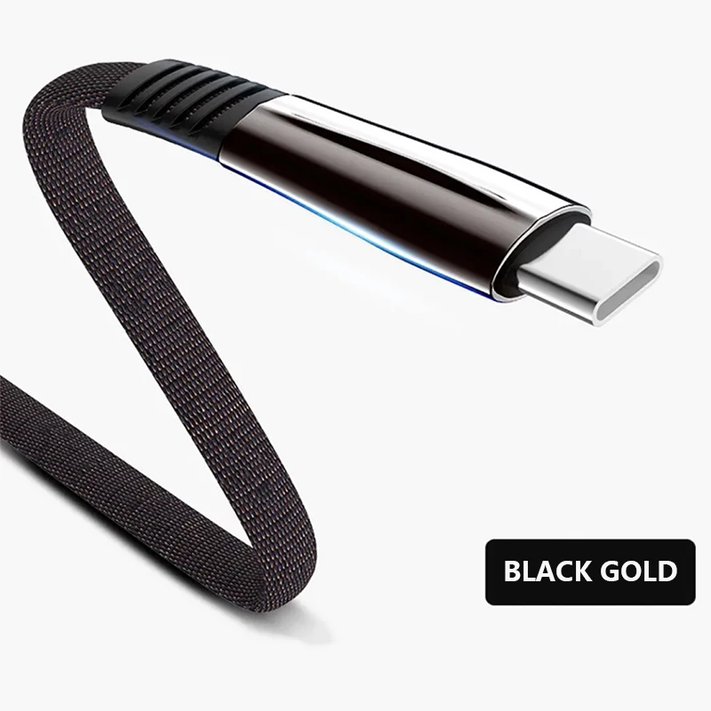 Кабель для быстрой зарядки USB зарядка для айфона 5 5s мобильного телефона кабель usb type-c for Samsung Micro USB кабель 2 м кабель для быстрой зарядки для iPhone X XR 8 7 6 линия цинкового сплава кабель - Цвет: Черный