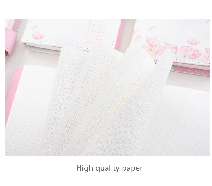 A6 Cherry Blossom Печатный планировщик фокус bullet journal BUJO записные книжки недатированные ежедневный календарь канцелярские товары
