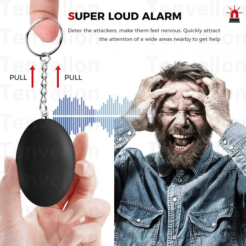 Мини брелок Tenvellon для самозащиты компактный цветной экстренной