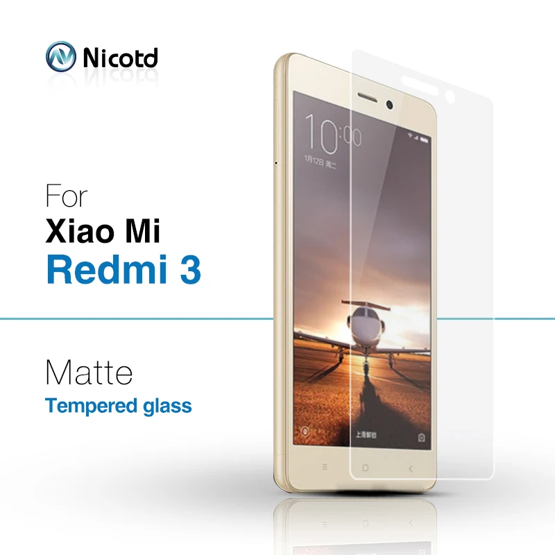 Закаленное матовое стекло 9H 0 26 мм с защитой от отпечатков пальцев для Xiaomi Redmi 3s Prime