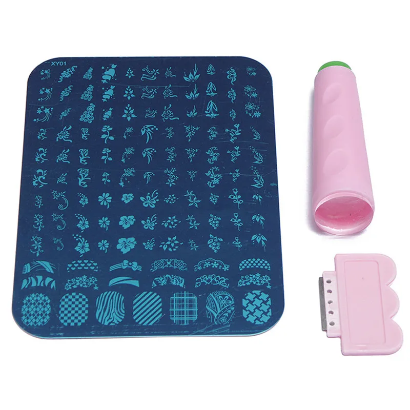 2017 прозрачный дизайн ногтей силиконовая головка штамповка стемпер скребок