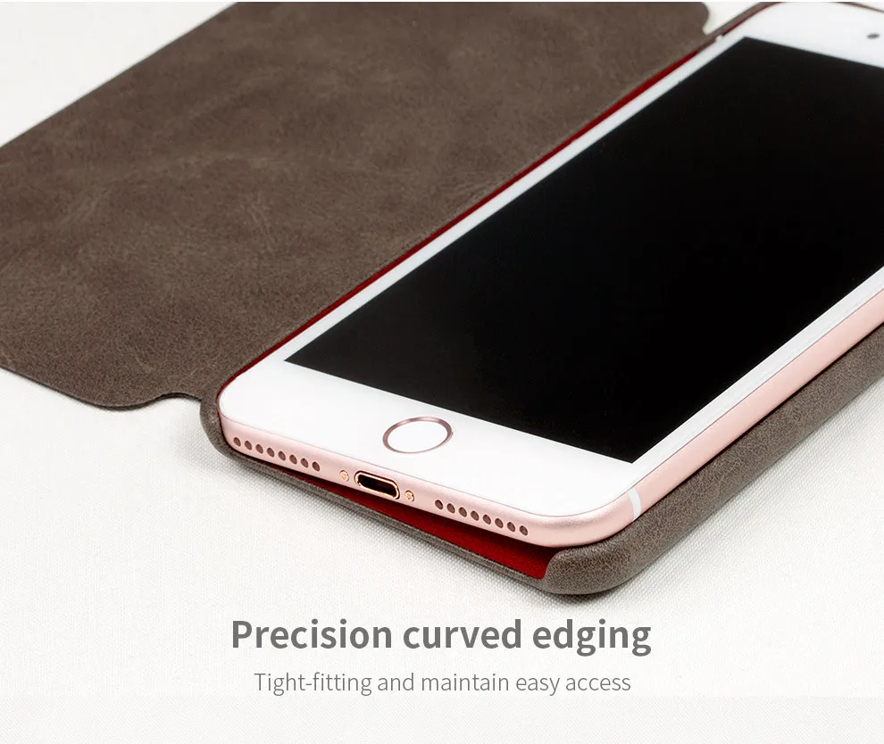 Vintage PU Leather For iPhone 7 Plus Case Phone Cover Protective stand Flip Original Retro Ultra thin 8 |