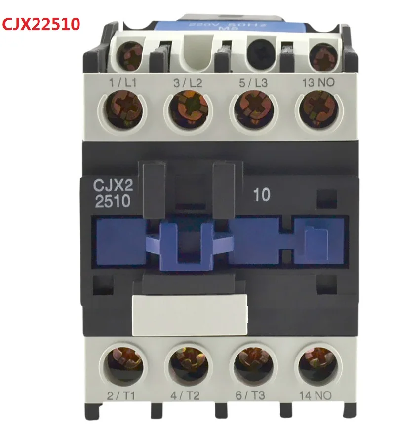 Контактор переменного тока CJX2 2510 25A без 3 фазный DIN рейка крепление Электрический