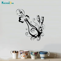 champagne party wine vine kitchen decal bar funny wine lover decor window sticker removable vinyl wall stickers b643
