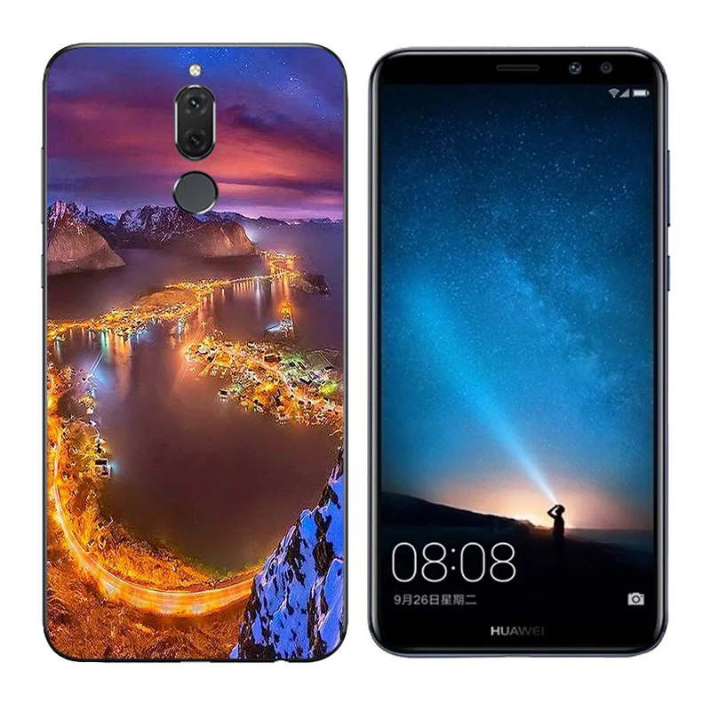 Чехол для Huawei Mate 10 Lite 5 9 &quotчехлы телефонов с принтом&quot волны &quotдля Nova 2i Мягкая