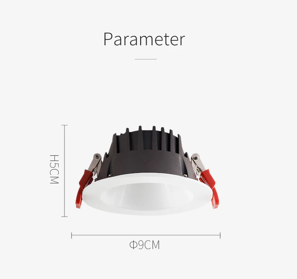 SCON AC110-240V 5 Вт Светодиодный антизапотевающий светильник Ra> 93 CREE встроенный потолочный светильник 4000 к офис 90 градусов натуральный внутренний светильник 400lm