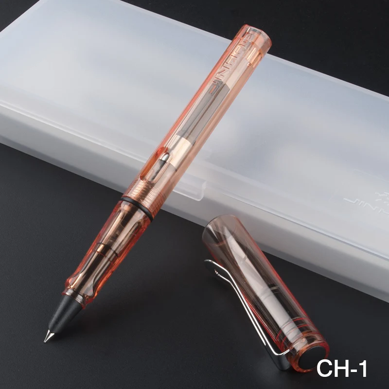 8 цветов Jinhao 599 Модная молодежная цвет студент каллиграфия тонкий наконечник 0,38 мм+ 0,5 мм авторучка Бизнес подарок коробка