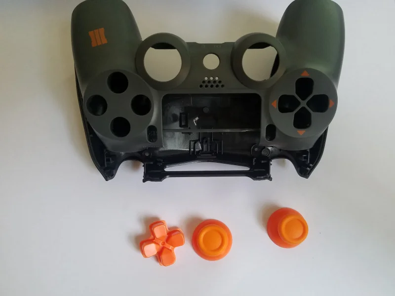 040 Спереди серый Корпус случае PS4 040 020 контроллер Shell для PS4 Ограниченная серия конструкция назад черный чехол - Цвет: 040