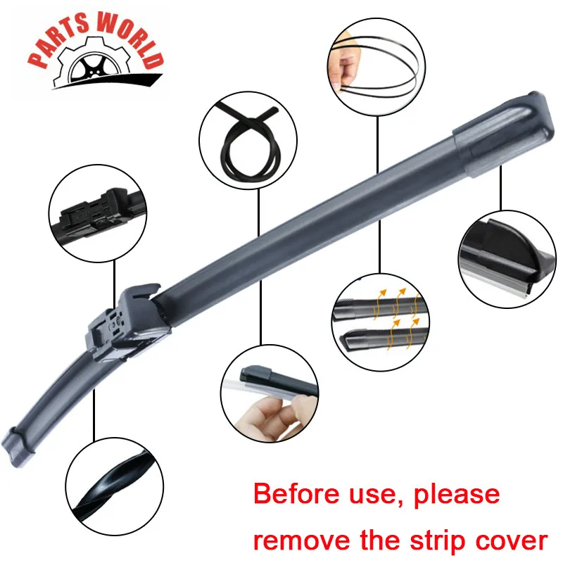 Щетки стеклоочистителя передние из натурального каучука 30 + 26 дюймов|wiper blade|rubber