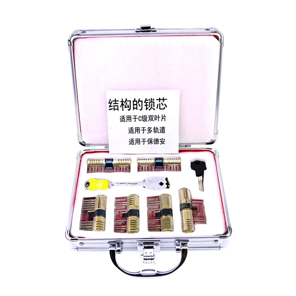 Новое поступление 6 шт. прозрачный вырез видимый замок для практики набор с