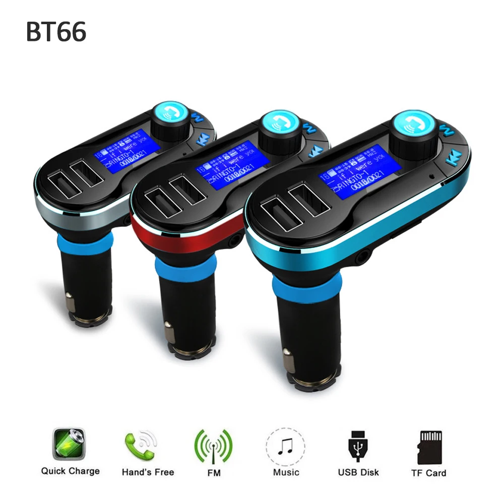 BT66 с функциями &quothands free&quot и Bluetooth для автомобиля AUX аудио поддержка u диска sd карты