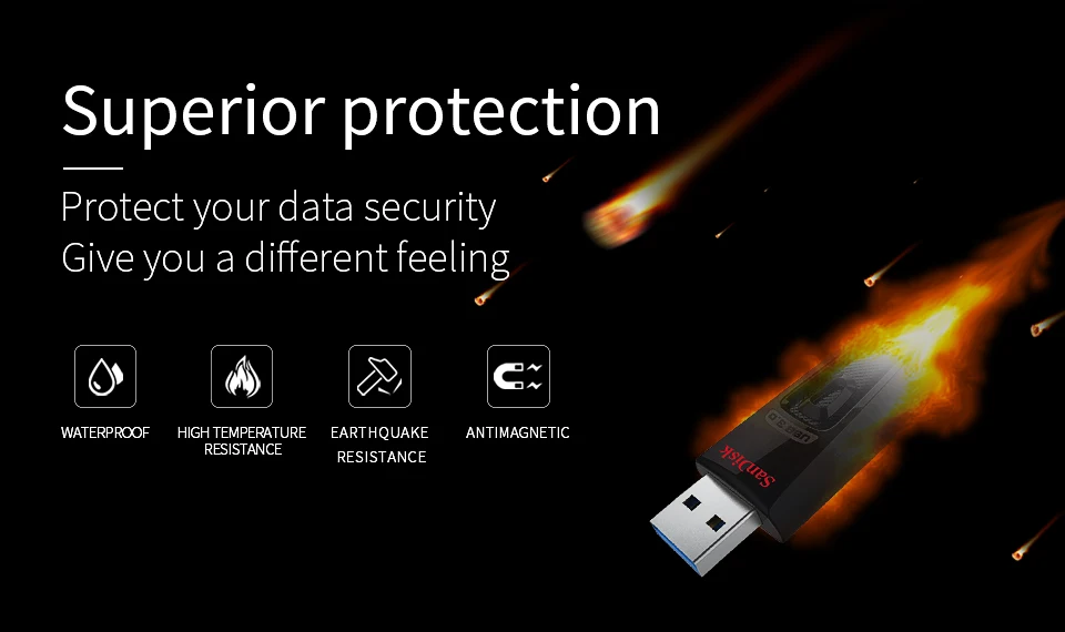 Флеш-накопитель SanDisk USB Ultra Flair USB 3,0 16 ГБ 32 ГБ 64 ГБ 128 ГБ 256 ГБ флеш-накопитель карта памяти 10 лет гарантии