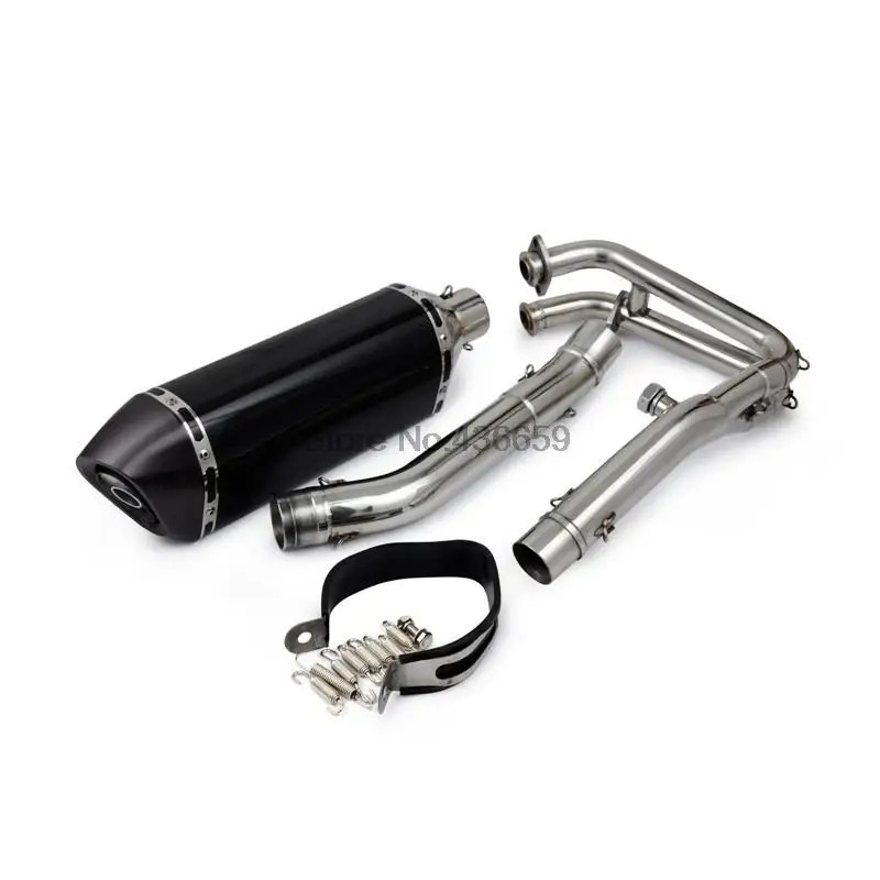 

Full Exhaust System with Carbon Fiber Muffler for Kawasaki Ninja 250R 2008 2009 2010 2011 2012 Motorcycle