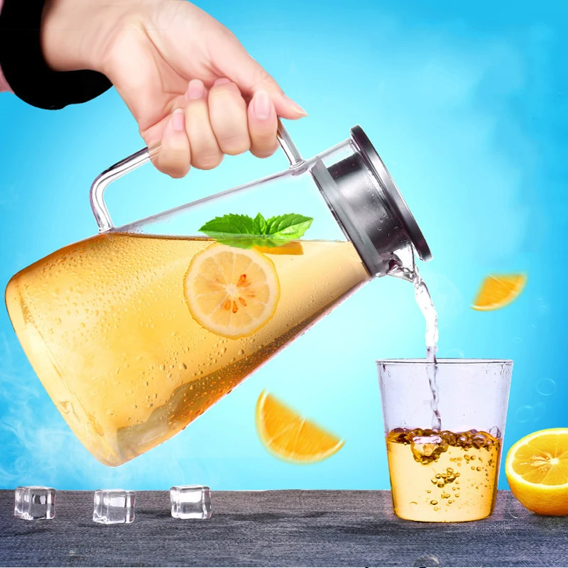 Новое поступление чайник из боросиликатного стекла диспенсер для холодной