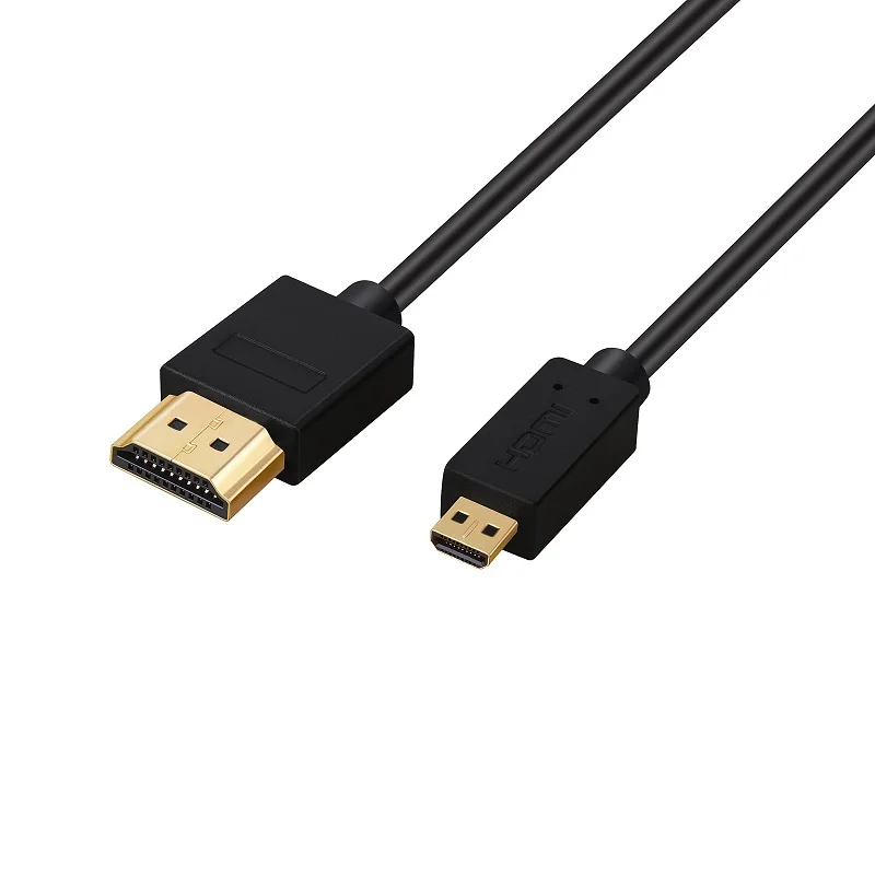 Shulian высокое Скорость микро HDMI (Тип D) к A) кабель 1080P 3D & 4K Разрешение готов с Ethernet 1M 1