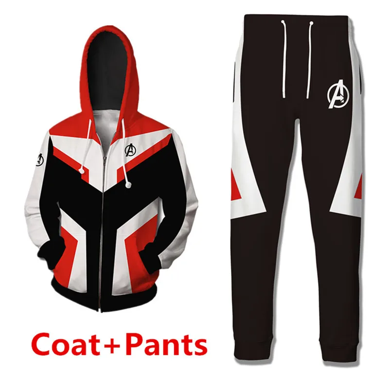 Coat pants 3 Завершающей область капитан, для косплея костюм Капитан Америка толстовки с капюшоном супергерой Железный человек, футболка, куртка, штаны, Для мужчин Для женщин - Цвет: Coat pants 3