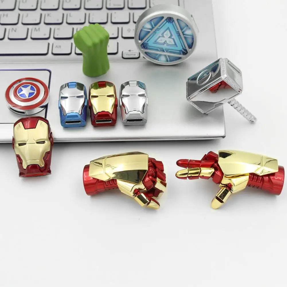 Usb флеш-накопитель 32 Гб 64 Гб Капитан Америка Железный 16 ГБ 8 ГБ человек Халк Тор U Диск флеш-накопитель USB 2,0 карта памяти