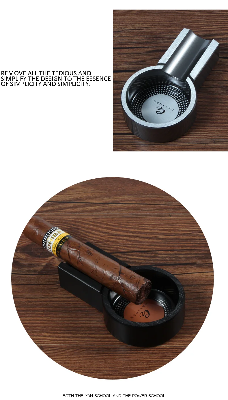 GALINER мини курительная COHIBA сигара Металлическая Пепельница карманная сигарета пепельница дорожная пепельница аксессуары для сигар для Cohiba