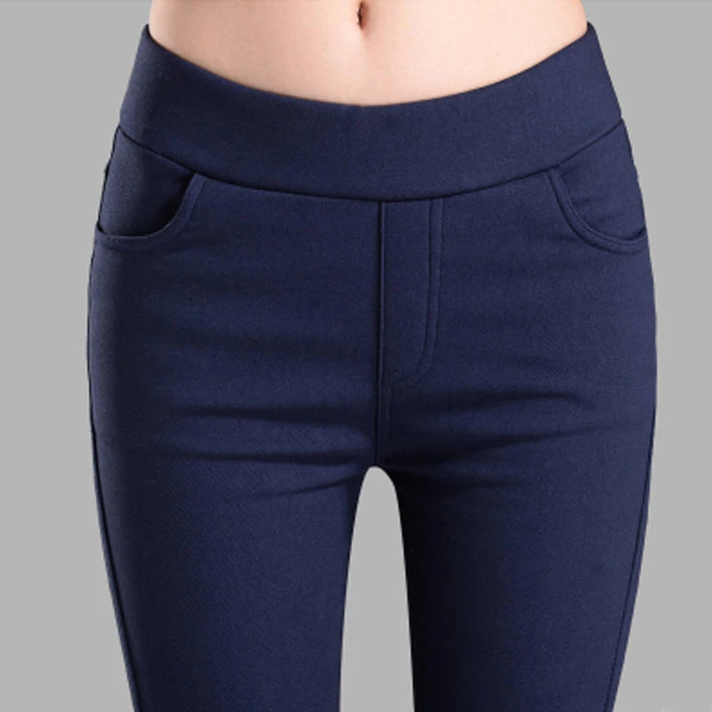 2018 плюс утолщенные бархатные новые модные осенне-зимние женские леггинсы брюки