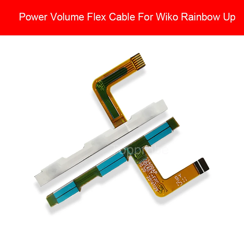 

Гибкий кабель питания и громкости для Wiko Rainbow Up Power + боковой кнопочный переключатель громкости гибкая лента запасные части для ремонта