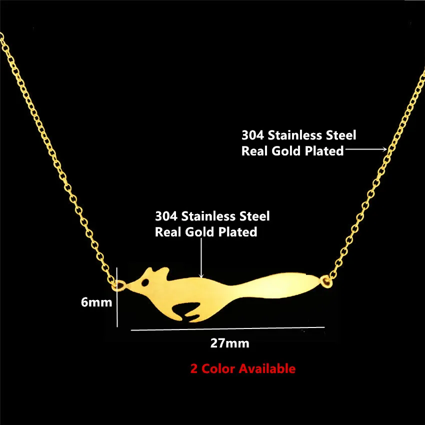 Великолепная сказка милые Бег лиса Подвески для Для женщин животных Фокс Длинной