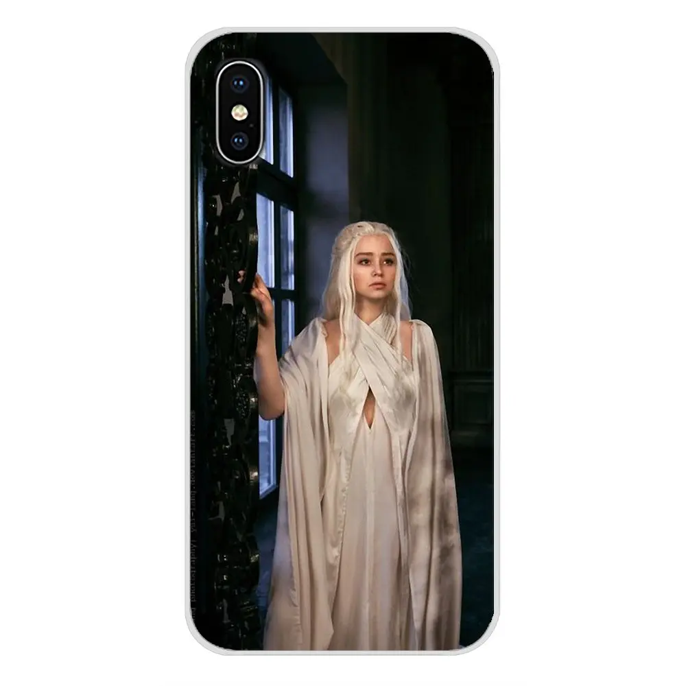 Силиконовый чехол Daenerys Targaryen Game of Throne для Sony Xperia Z Z1 Z2 Z3 Z5 compact M2 M4 M5 C4 E3 T3 XA Huawei Mate 7 8
