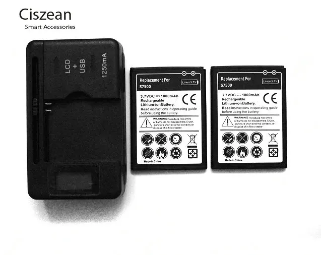 Сменный аккумулятор 2x1800 мАч EB464358VU + зарядное устройство для Samsung Galaxy Y Duos S6102 Mini 2