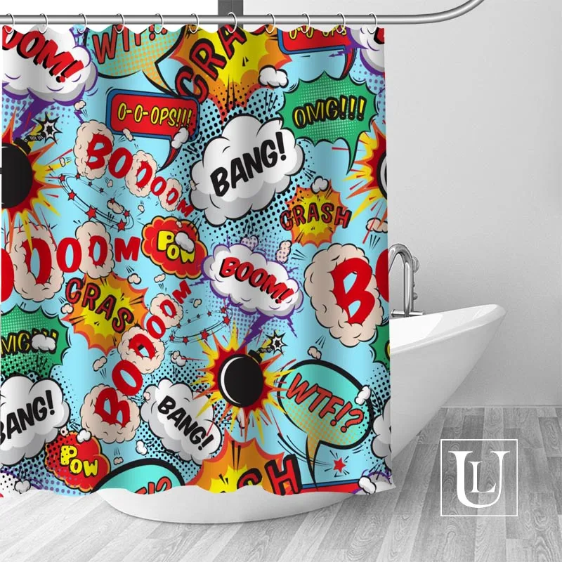 Водонепроницаемая занавеска для ванной из полиэстера 1 шт.|Шторы душа| |