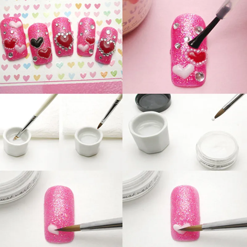 7 шт./компл. ручка для рисования ногтей гелевые насадки кисти рисования|drawing brush|brush