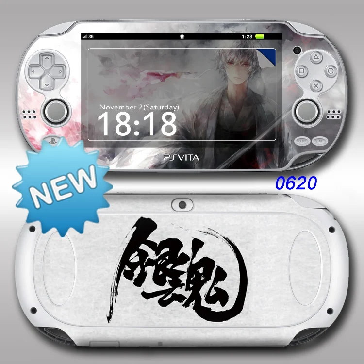 Передняя и задняя защитная psv1000 кожи Стикеры чехол для Sony PS Vita 1000 One Piece/Doraemon Наклейка виниловая кожа стикеры протектор
