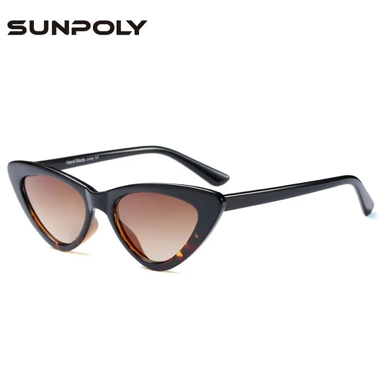 Кошачий глаз солнцезащитные очки женские 2018 винтажные Ретро Солнцезащитные