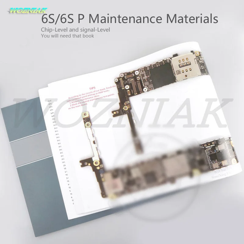 Wozniak цветные обучающие книги для iphone 6S Plus 6SP техническое обслуживание Materials5