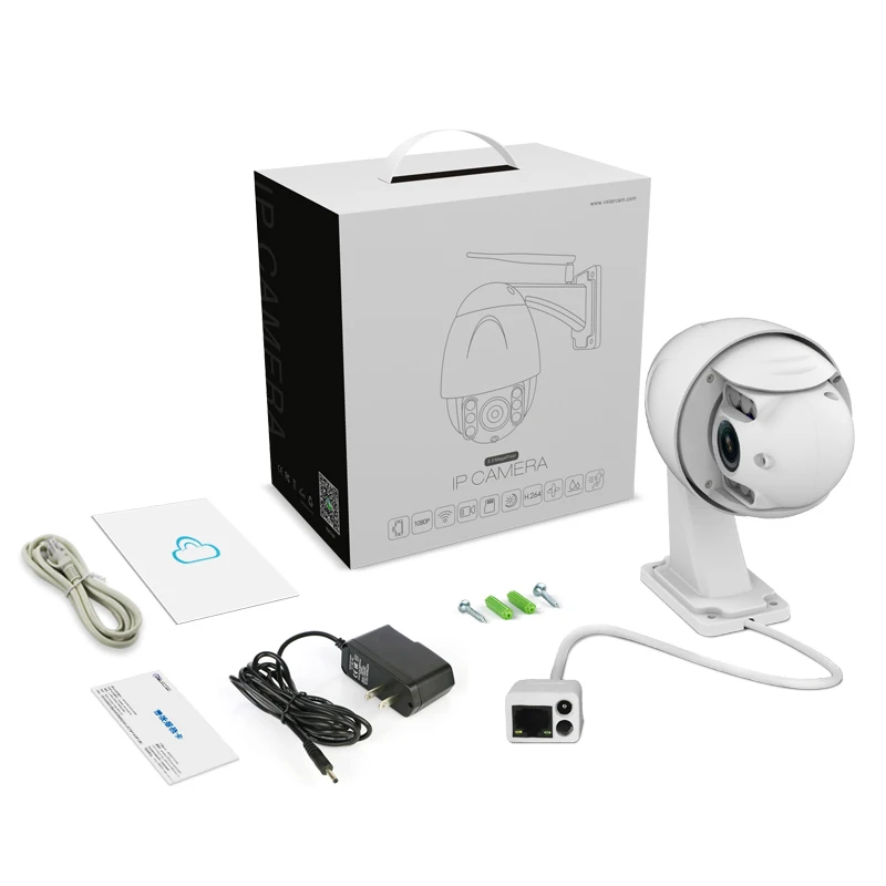 Беспроводная купольная IP-камера PUAroom 1080P FHD PTZ наружная сетевая наблюдения Wi-Fi |