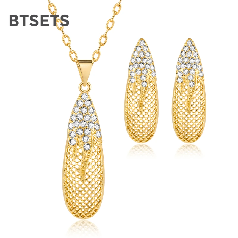 Дубай Золотой Цвет Ювелирные наборы для женщин винтажные африканские бусы