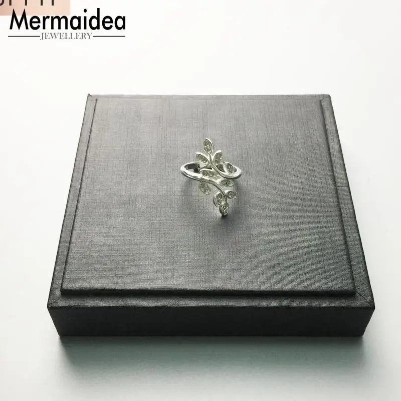 Кольцо Tendrils маленькое дерево серебряное покрытие Романтический Модный подарок