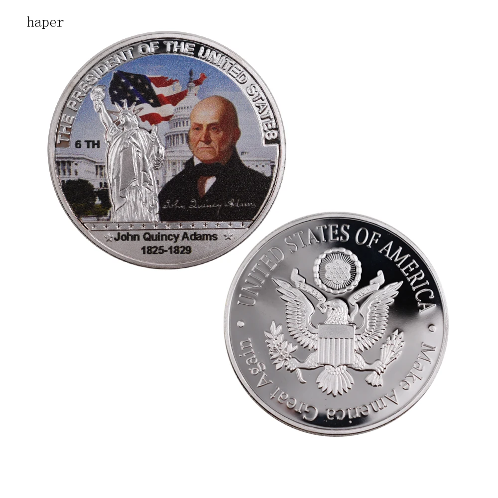 coin-0111 Американский цветной металлический монета US 24th Stephen. G Кливленд президент Серебряная монета 999,9 посеребренный металл Ремесла коллекции - Цвет: coin-0111