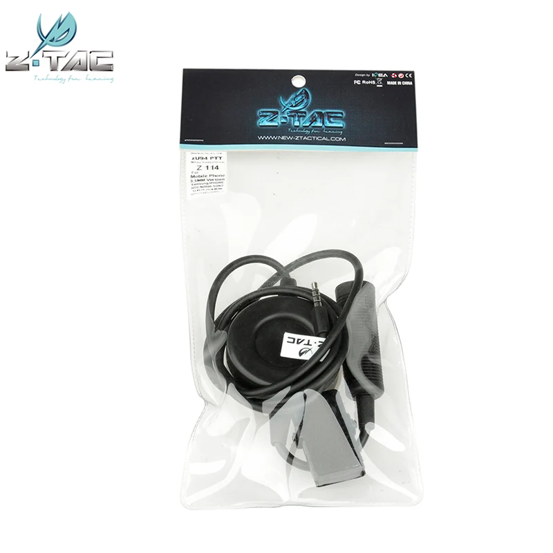 Тактические наушники Z Airsoft TCI PTT совместимые с Comtac II H50 SORDIN HD03 Softair аксессуары Kenwood