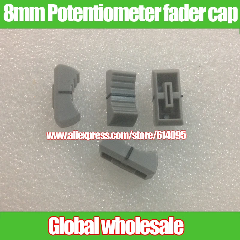 10 шт. серая Затемняющая Настольная Крышка потенциометра с прямым скользящим