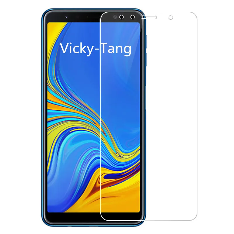 Закаленное Стекло для Samsung Galaxy A7 A750 Экран защитная пленка 9 H 2.5D телефон защитный Стекло для Samsung Galaxy A7 Стекло - Цвет: Glass