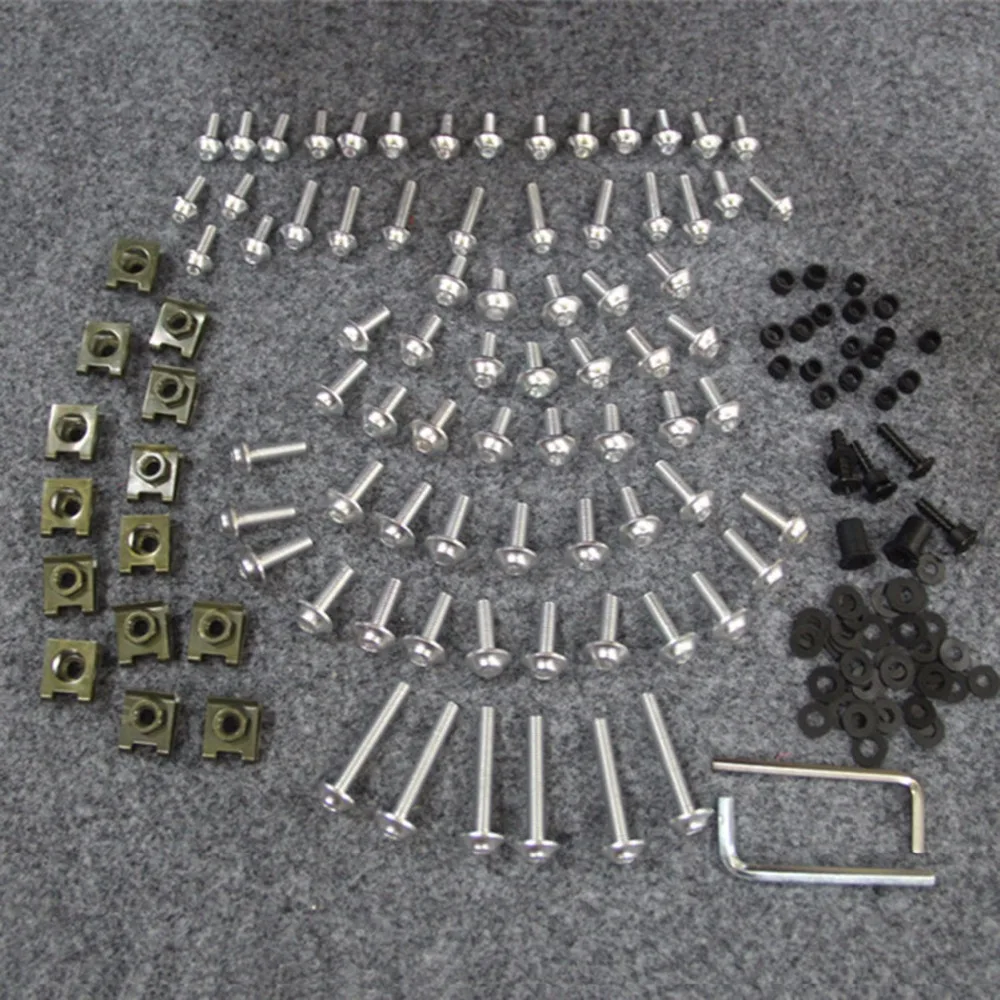 Complete Fairing Bolts Nuts Screws For Yamaha R1 R3 R6 FZ1 FZ6 MT07 MT09 Honda Suzuki GSXR 600 750 1000 Kawasaki ZX6R ZX10R | Автомобили и