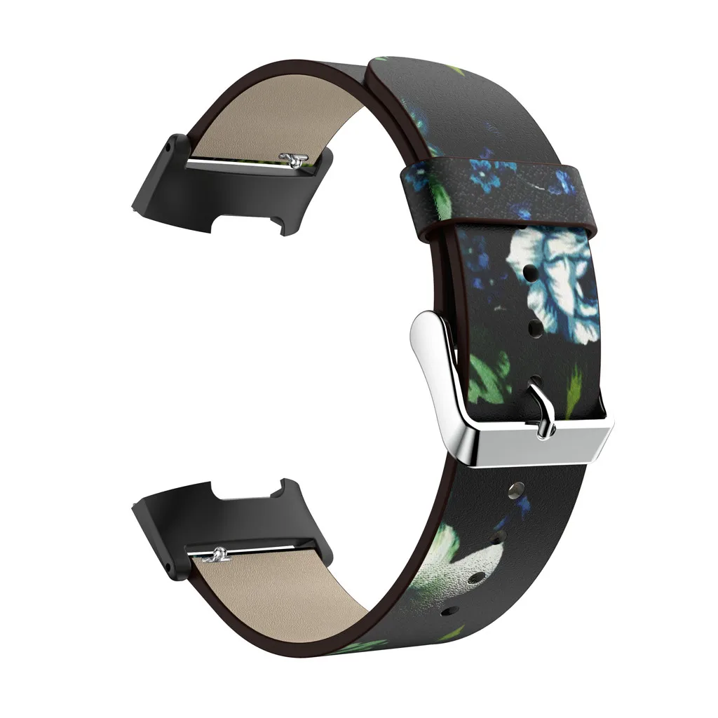 D Печать кожаный ремешок замена часы ремешок для Fitbit заряд 3 браслет ремешок умные часы аксессуары ремешок для часов - Цвет: D